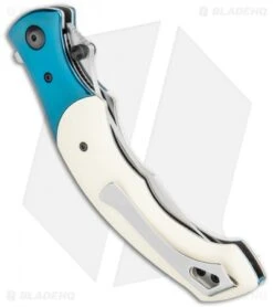 CRKT Ritual Spring Assisted Knife Ivory Micarta (4.5" Satin) 7471 -Knife Discounts Store CRKT Ritual SA Ivory Micarta Satin 7471 BHQ 119367 jr side