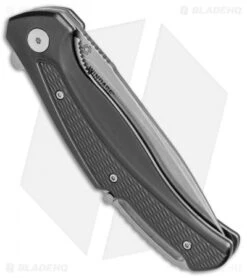 CRKT Ruger Knives Windage Liner Lock Knife Black Aluminum (3.78" SW Serr) R2402 -Knife Discounts Store CRKT Ruger Windage LL Black Alum SW Serr R2402 BHQ 76860 jr side