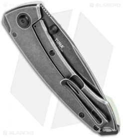 CRKT Tuna Frame Lock Blade HQ Exclusive Knife Natural G-10 (3.25" Smokewash D2) -Knife Discounts Store CRKT Tuna FL Natural G 10 Smokewash 2520JKD2 BHQ 114002 jr side