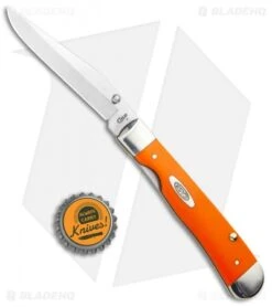 Case Kickstart TrapperLock Assisted Knife Synthetic Orange (4154AC SS) -Knife Discounts Store Case Kickstart TrapperLock Assited Synthetic Orange SS 80511 BHQ 95057 jr bottlecap