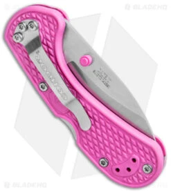 Condor Cadejo Drop Point Folding Knife Pink HIP (2.6" Satin) -Knife Discounts Store Condor Cadejo DP Folding Pink HIP Satin BHQ 121363 jr side
