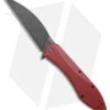 Daggerr Knives Voron Frame Lock Knife Burgundy G-10 (5.2" Black Stonewash)