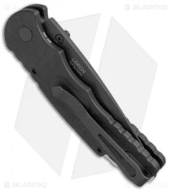 Pro-Tech Lerch TR-5 Spring Assisted Knife Black Feathered (3.25" Black) SA.5 -Knife Discounts Store Emerson Protech Lerch TR 5 Feathered Blk SA.5 BHQ 50425 jr side