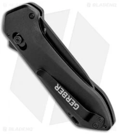 Gerber Highbrow Compact A/O Spring Assisted Knife Black (2.8" Onyx) 6 Gerber Highbrow Compact A/O Spring Assisted Knife Black (2.8" Onyx) -Knife Discounts Store Gerber Highbrow Compact A O SA Black Onyx 30 001524N BHQ 94153 jr side