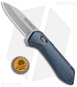 Gerber Highbrow Compact A/O Spring Assisted Knife Blue (2.8" Stonewash) -Knife Discounts Store Gerber Highbrow Compact A O SA Blue SW 30 001520N BHQ 94151 jr bottlecap