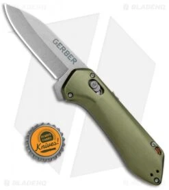 Gerber Highbrow Compact Spring Assisted Knife Green (2.8" Stonewash) -Knife Discounts Store Gerber Highbrow Compact A O SA Green SW 30 001526N BHQ 94156 jr bottlecap