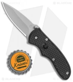 Gerber Mini Fast Draw Knife Spring Assisted (2.1" Bead Blast Plain) 01526 -Knife Discounts Store Gerber Mini Fast Draw SA BB BHQ 1064 jr bottlecap