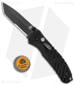 Gerber Propel Downrange AO Assisted Opening Knife Black (3.5" Black Serr) 7 Gerber Propel Downrange AO Assisted Opening Knife Black (3.5" Black Serr) -Knife Discounts Store Gerber SA Propel Downrange Black Black Serr 30 000845N BHQ 126233 jr bottlecap