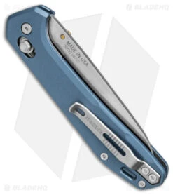 Gerber Savvy Pivot Lock Knife Urban Blue Aluminum (3.5" SW 20CV) 30-001845 -Knife Discounts Store Gerber Savvy Folding Urban Blue Aluminum SW BHQ 143218 jr side