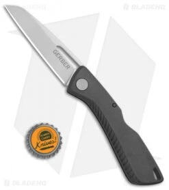 Gerber Shark Belly Lock Back Knife Gray GFN (3.2" Satin) 31-003214 -Knife Discounts Store Gerber SharkBelly LB Gray GFN 30 003214 BHQ 67411 jr bottlecap 2