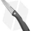Gerber Shark Belly Lock Back Knife Gray GFN (3.2" Satin Serr) 31-003216