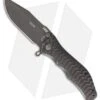 HTM Darrel Ralph Large Gun Hammer Bowie Spring Assisted Knife Black (3.8" Black)