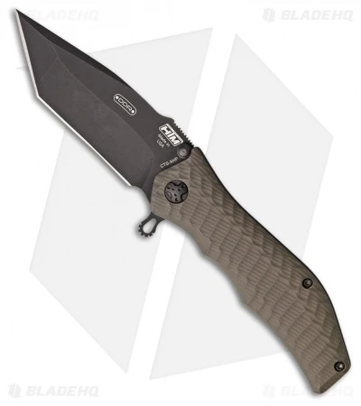 HTM Darrel Ralph Gun Hammer Tanto Spring Assisted Knife Brown (3.5" Black) 1 HTM Darrel Ralph Gun Hammer Tanto Spring Assisted Knife Brown (3.5" Black)