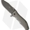 HTM Darrel Ralph Large Gun Hammer Bowie Spring Assisted Knife Gray (3.8" Black)