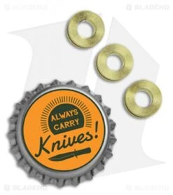 Hinderer Knives XM-24 Standoffs - Brass -Knife Discounts Store Hinderer XM 24 4.0 Standoffs Brass K220310500 BHQ 68290 jr bottlecap