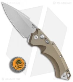 Hogue Knives EX-A05 Spear Point Automatic Knife FDE (3.5" Stonewash) 34534 -Knife Discounts Store Hogue Auto FDE spear point tumble BHQ 80671 er bottlecap