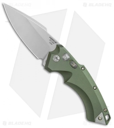 Hogue Knives EX-A05 Spear Point Automatic Knife OD Green (3.5" Stonewash) 34531 1 Hogue Knives EX-A05 Spear Point Automatic Knife OD Green (3.5" Stonewash) 34531