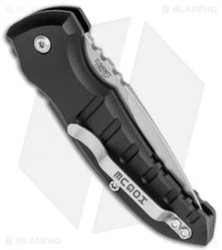 Hogue Knives A01 Microswitch Automatic Knife Black (2.6" Stonewash) 24110 -Knife Discounts Store Hogue Knives A01 Microswitch Auto Black SW 24110 BHQ 78158 jr side