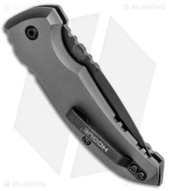 Hogue Knives A01 Microswitch Automatic Knife Gray (2.6" Black) 24114 -Knife Discounts Store Hogue Knives A01 Microswitch Gray Black 24114 BHQ 94203 jr side