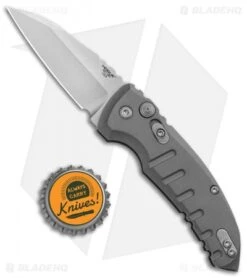Hogue Knives A01 Microswitch Automatic Knife Gray (2.6" Stonewash) 24102 -Knife Discounts Store Hogue Knives A01 Microswitch Wharncliffe Auto Gray SW 24102 BHQ 92704 jr bottlecap