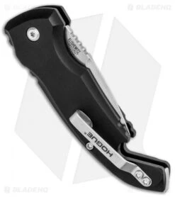 Hogue Knives CA Legal A01 Microswitch Automatic Knife Black (1.8" Stonewash) -Knife Discounts Store Hogue Knives CA Legal A01 Microswitch Auto Black SW 24120 BHQ 79829 jr side