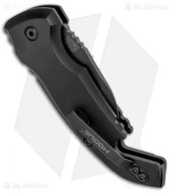 Hogue Knives CA Legal A01 Microswitch Wharncliffe Automatic Knife (1.8" Black) -Knife Discounts Store Hogue Knives CA Legal A01 Microswitch Wharncliffe Auto Black Bottle Opener Black 24146 BHQ 92701 jr side