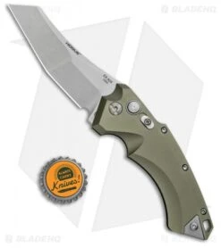 Hogue Knives EX-A05 Wharncliffe Automatic Knife OD Green (3.5" Stonewash) 34521 -Knife Discounts Store Hogue Knives EX A05 Wharncliffe Auto OD Green SW 34521 BHQ 100448 jr bottlecap