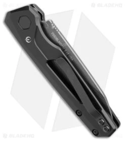 Kershaw Auto Launch 11 Black Aluminum Automatic Knife (2.75" Damascus) 7550DAM -Knife Discounts Store Kershaw Auto Launch 11 Black Aluminum Damascus BHQ 175624 jr side