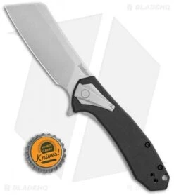 Kershaw Bracket Cleaver Assisted Frame Lock Knife Black G-10 (3.4" SW) 3455 -Knife Discounts Store Kershaw Bracket Cleaver Assisted FL Black G 10 SW 3455 BHQ 120536 jr bottlecap