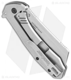 Kershaw Bracket Cleaver Assisted Frame Lock Knife Black G-10 (3.4" SW) 3455 -Knife Discounts Store Kershaw Bracket Cleaver Assisted FL Black G 10 SW 3455 BHQ 120536 jr side