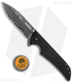 Kershaw Damascus Skyline Liner Lock Knife (3.125") 1760DAM -Knife Discounts Store Kershaw Damascus Skyline LL 1760DAM BHQ 3378 jr bottlecap