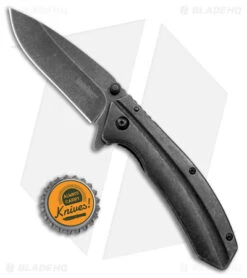 Kershaw Filter Frame Lock Knife Black (3.25" BlackWash) -Knife Discounts Store Kershaw Filter FL SS BlackWash BHQ 27380 jr bottlecap
