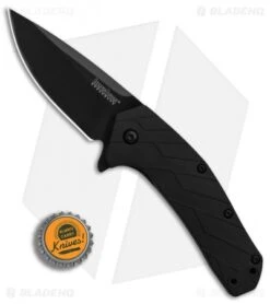 Kershaw Flock Assisted Opening Knife Black GFN (2.8" Black) 1330 -Knife Discounts Store Kershaw Flock Black GFN black BHQ 83241 er bottlecap