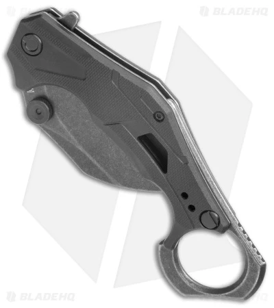 Kershaw Outlier Assisted Karambit Knife Black GRN (2.5" Black Stonewash) 2064 2 Kershaw Outlier Assisted Karambit Knife Black GRN (2.5" Black Stonewash) 2064 - Image 2