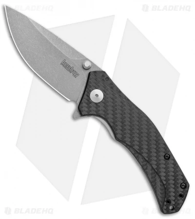 Kershaw Knockout Assisted Opening Knife Carbon Fiber (3.25" SW M390) 1870CFM390 1 Kershaw Knockout Assisted Opening Knife Carbon Fiber (3.25" SW M390) 1870CFM390