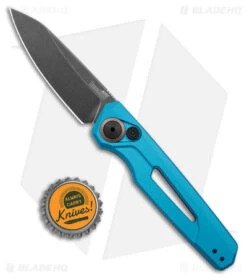 Kershaw Launch 11 Automatic Knife Teal Aluminum (2.75" Blackwash) 7550TEAL -Knife Discounts Store Kershaw Launch 11 Auto Teal Aluminum Blackwash BHQ 178233 jr bottlecap