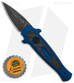 Kershaw Launch 12 CA Legal Mini Stiletto Automatic Knife Blue/CF (1.9" Black SW) -Knife Discounts Store Kershaw Launch 12 CA Legal mini Stiletto Automatic Knife Blue CF 1in Black SW BHQ 145126 td size