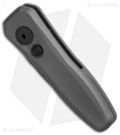 Kershaw Launch 4 CA Legal Automatic Knife Gray (1.9" Damascus) BHQ Exclusive -Knife Discounts Store Kershaw Launch 4 CA Legal Auto Gray Damascus BHQ 86760 er spine