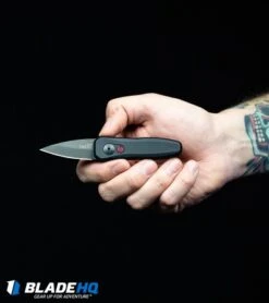 Kershaw Launch 4 CA Legal Automatic Knife Gray (1.9" Black) 7500GRYBLK 14 Kershaw Launch 4 CA Legal Automatic Knife Gray (1.9" Black) 7500GRYBLK -Knife Discounts Store Kershaw Launch 4 CA Legal Automatic Knife Black 7500BL BHQ 34416 in hand web 1