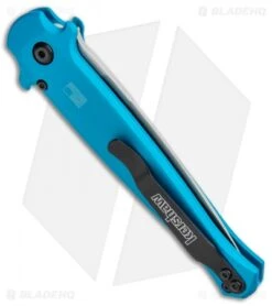 Kershaw Launch 8 Stiletto Automatic Knife Teal/CF (3.5" Stonewash) 6 Kershaw Launch 8 Stiletto Automatic Knife Teal/CF (3.5" Stonewash) -Knife Discounts Store Kershaw Launch 8 Stiletto Auto Teal CF SW KER7150TEALSW BHQ 105834 jr side