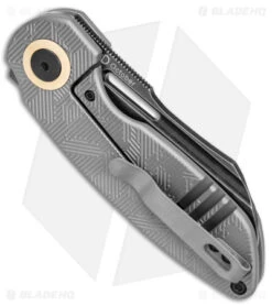 Kizer D.O.C.K. October Cleaver Frame Lock Knife Titanium (2.9" Black) KI3569A2 -Knife Discounts Store Kizer D.O.C.K. October Cleaver FL Ti Pattern Black BHQ 169619 jr side