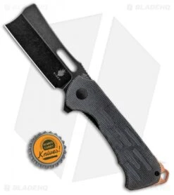 Kizer D.O.C.K. Quatch Cleaver Liner Lock Knife Black Micarta (2.9" Black SW) -Knife Discounts Store Kizer D.O.C.K. Quatch Cleaver LL Green Micarta Black SW V3574N1 BHQ 121136 jr bottlecap