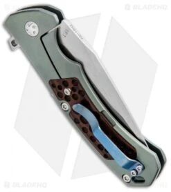 Kizer I.F.T. Frame Lock Knife Titanium (3.1" Stonewash) Ki3452 -Knife Discounts Store Kizer I.F.T. Ti SW Ki3452 BHQ 34574 jr side 2