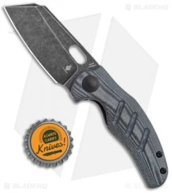 Kizer Mini Sheepdog C01C Liner Lock Black Linen Micarta (2.6" Black SW) V3488C5 -Knife Discounts Store Kizer Mini Sheepdog C01C FL Black Micarta Black BHQ 121153 jr bottlecap