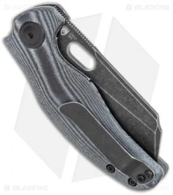 Kizer Mini Sheepdog C01C Liner Lock Black Linen Micarta (2.6" Black SW) V3488C5 -Knife Discounts Store Kizer Mini Sheepdog C01C FL Black Micarta Black BHQ 121153 jr side