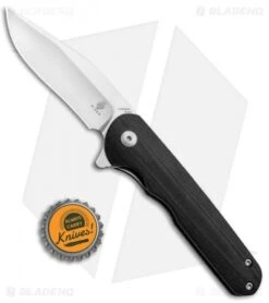 Kizer Vanguard Flashbang A1 Liner Lock Knife Black G-10 (3" Satin N690) V3454N1 -Knife Discounts Store Kizer Vanguard Flashbang A2 LL Black G 10 Satin N690 BHQ 91650 jr bottlecap