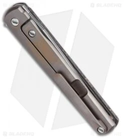 MKM Zieba Flame Frame Lock Knife Limited Edition CF (2.9" Damascus) -Knife Discounts Store MKM Maniago Knife Makers Flame Drop 60th Anniversary BHQ 118037 LS Side