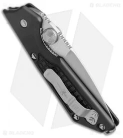 Marfione / Strider Custom MSG-2 Dual-Action Knife Black (3.5" Vapor Blast) II -Knife Discounts Store Marfione Strider MSG 2 Dual Action 330 MCK Black Vapor Blast BHQ 52210 jr side 2