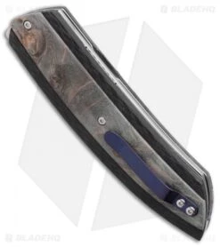 Maserin AM5 Liner Lock Knife Green Maple Carbon Fiber (3.25 Satin) 375RV -Knife Discounts Store Maserin AM5 LL Green Maple CF Satin 375RV BHQ 98612 jr spine