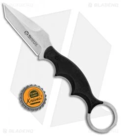 Maserin 921 Neck Line Karambit Fixed Blade Knife Black G-10 (2.75" Stonewash) -Knife Discounts Store Maserin Karambit N690 Black G 10 SW 921 STW BHQ 83531 jr bottlecap